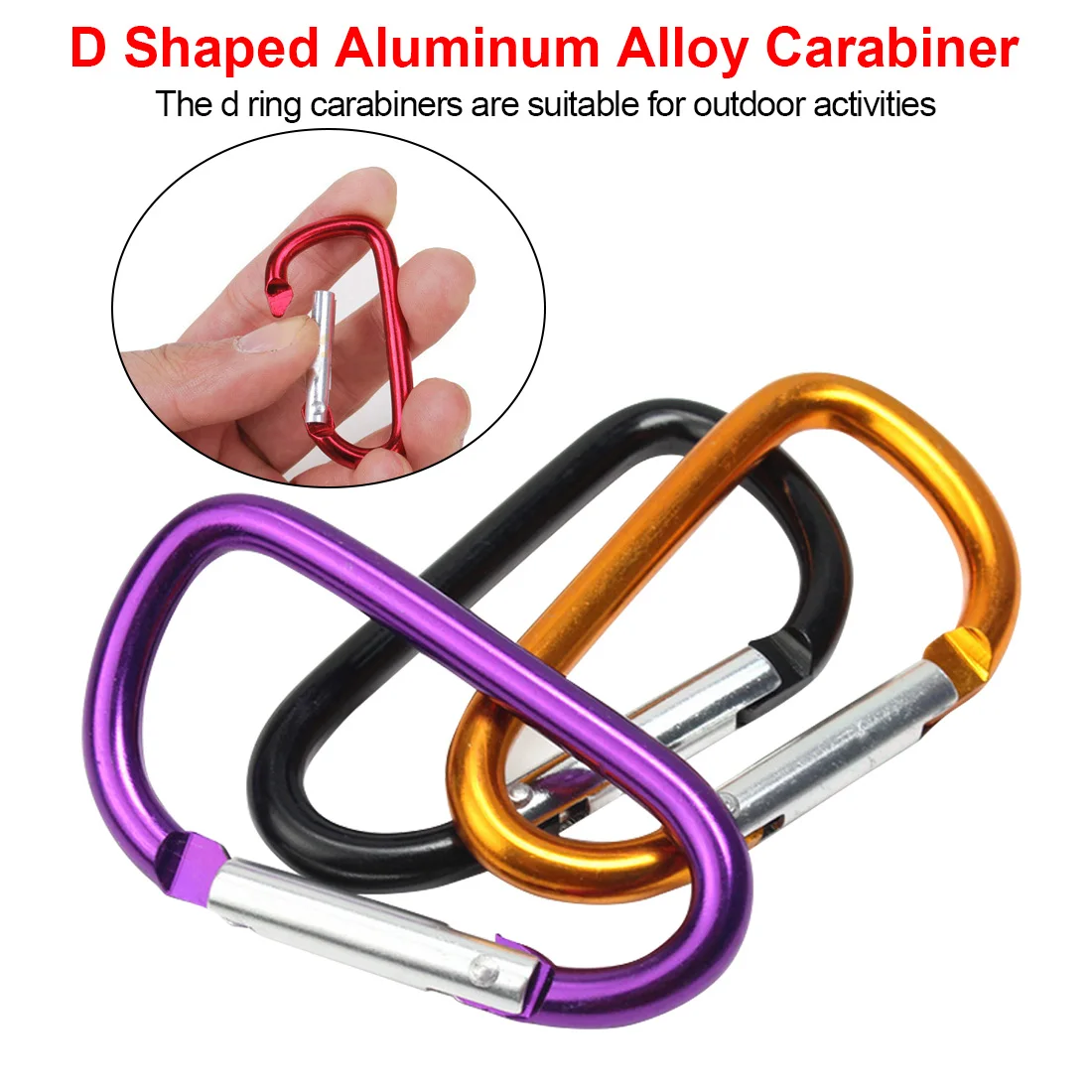 تسلق اكسسوارات D على شكل سبائك الألومنيوم حلقة تسلق هوك سلسلة المفاتيح في الهواء الطلق التخييم حقيبة ترحال أدوات إنقاذ المياه زجاجة تسلق اكسسوارات D على شكل سبائك الألومنيوم حلقة تسلق هوك سلسلة المفاتيح في الهواء الطلق التخييم حقيبة ترحال أدوات إنقاذ المياه زجاجة