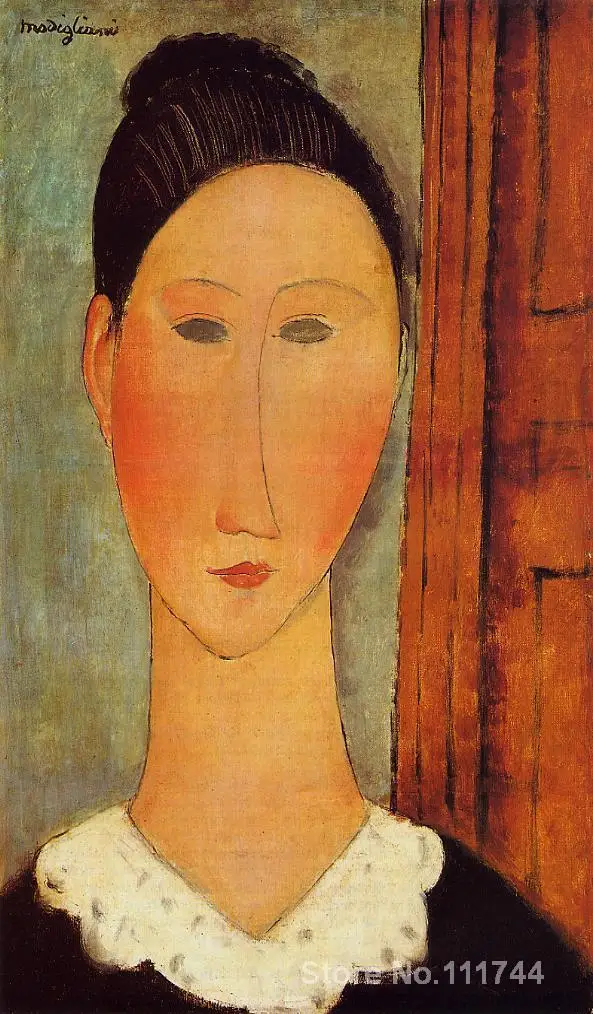 

online art gallery Head of a Girl by Amedeo Modigliani paintings High quality Hand painted