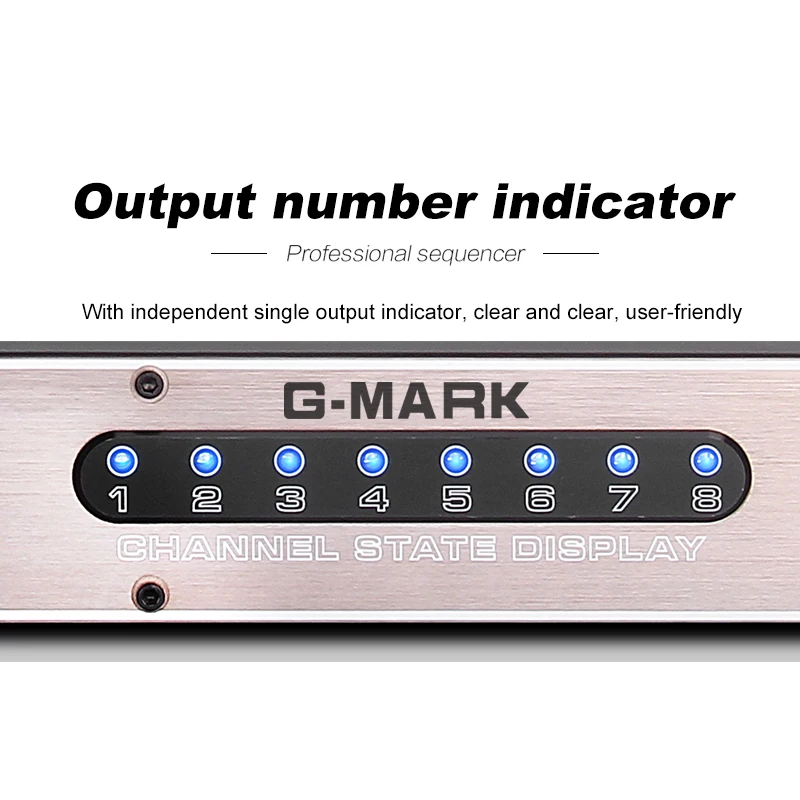 G-MARK PK09 Профессиональное аудио 9 каналов регулятор последовательности мощности автоматический блок питания эффективно защищает переключатель