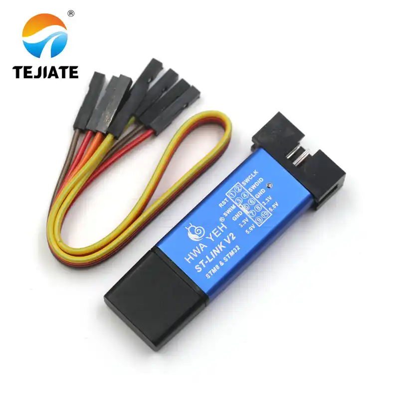 St Link Stlink St Link V2 Mini Stm8 Stm32 Simulador Download Programador Programação Com Capa Circuitos Integrados Aliexpress