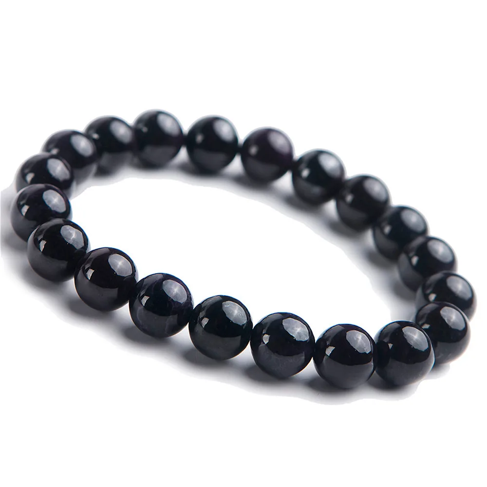 

2018 Fashion Natural Stone Bracelets For Women And Men 10mm Sugilite Gems Crystal Stretch Round Bead Jewelry Bracelet