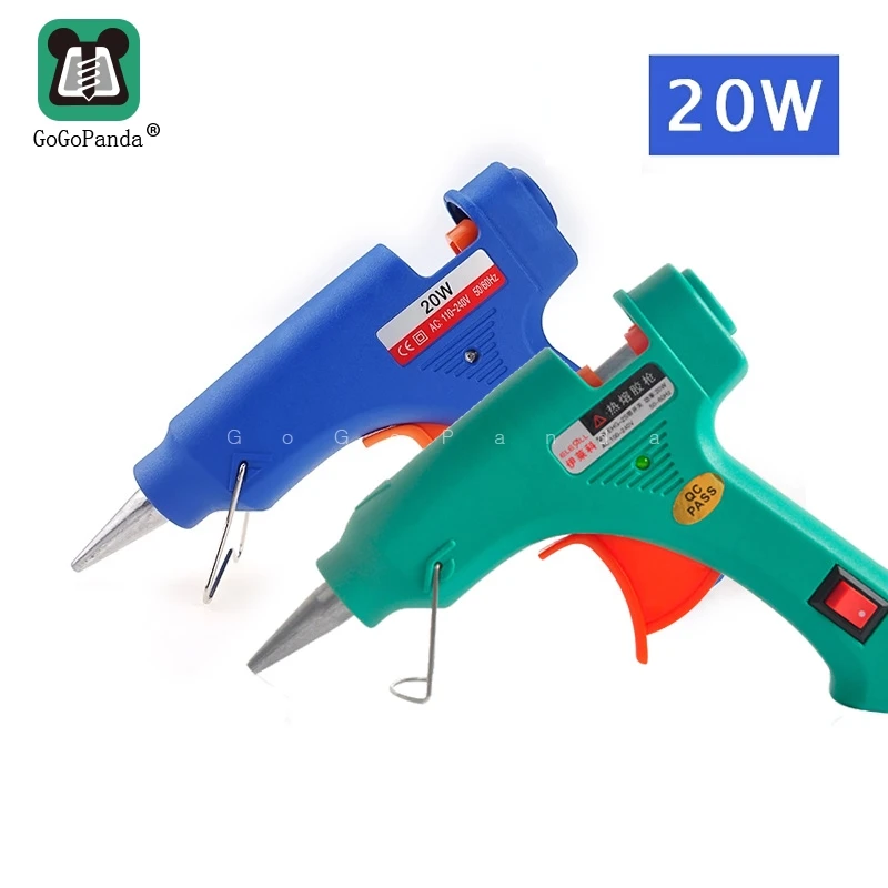 Freeshipping 20W AC110-240V Electric Heating Hot Melt Glue Gun Crafts Repair Tool Professional DIY with Switch EHG-2S 