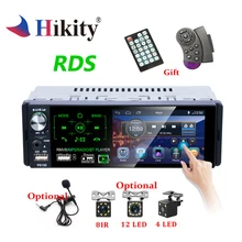 Hikity Autoradio1 din Auto Radio 4.1 “Pollici Touch Screen Car Stereo Multimedia MP5 Lettore Bluetooth RDS Dual USB di Sostegno micphone
