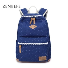 ZENBEFE Women S Canvas Bags Fashion Women S Backpack Capacity Travel Bag Backpacks For Laptop Lovely