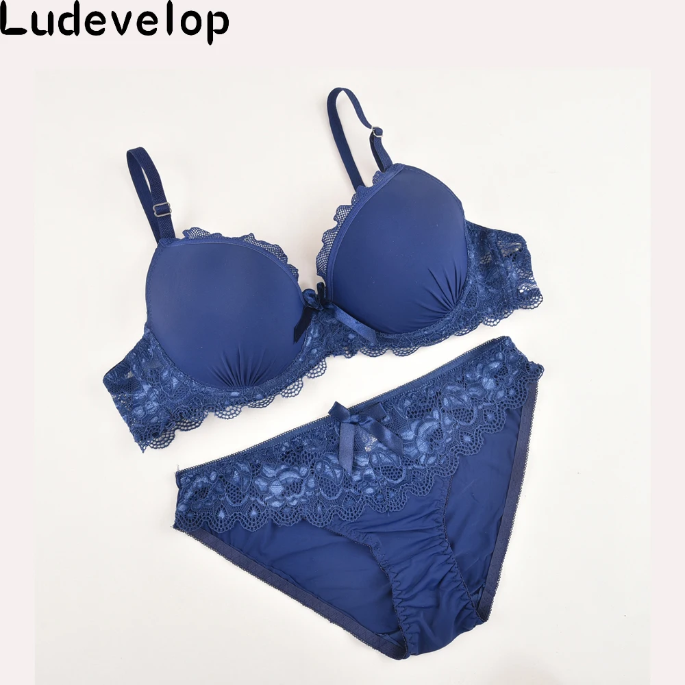 Женское кружевное нижнее белье Favorsexy комплект с бюстгальтером пуш ап боковой