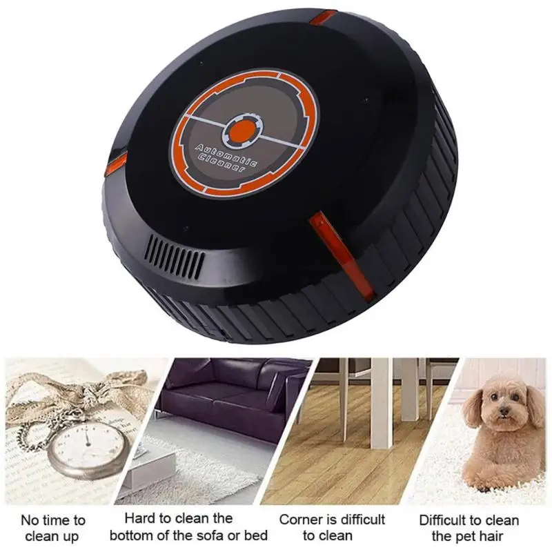 

Smart Vacuum Cleaner Machine Household Automatic Sweeping Cleaning Robot Cleaner Home Floor Dust Cleaning Sweeper Battery Model