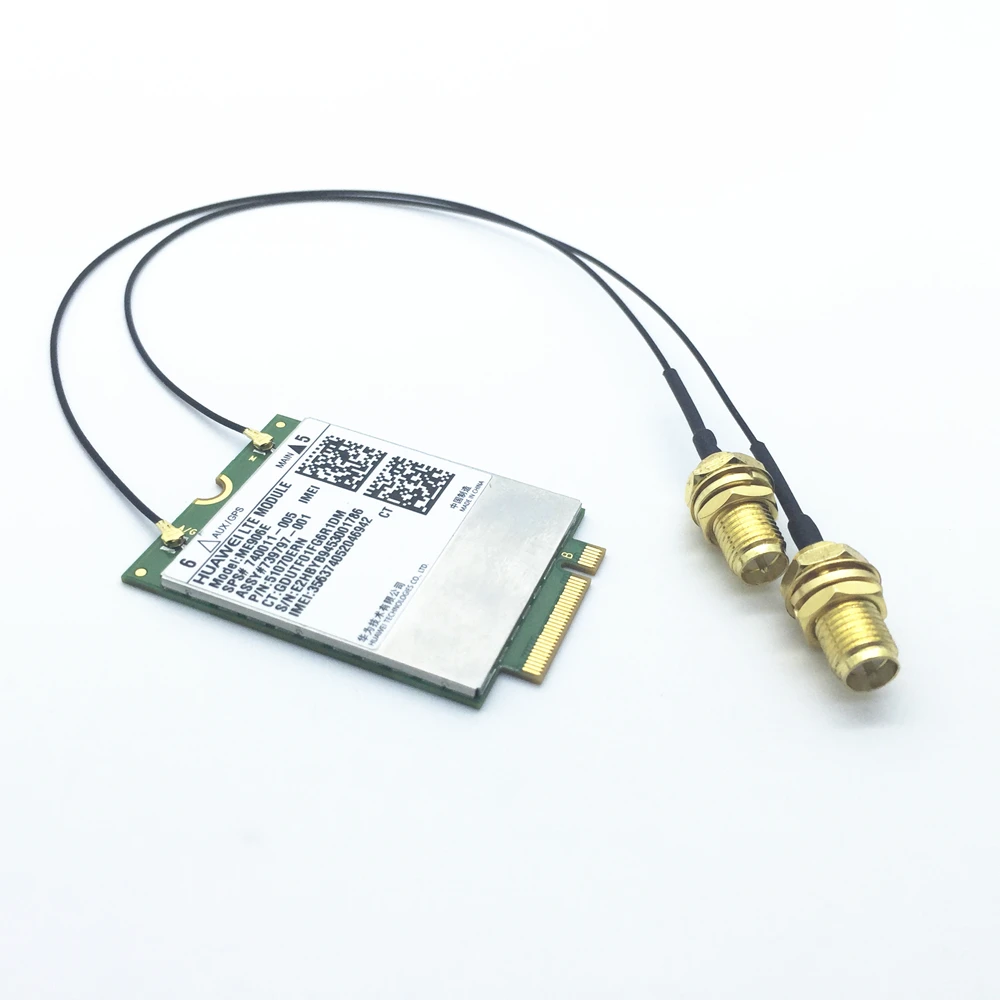 

A Pair of IPEX MHF4 to RP-SMA Pigtail for Laptop /Embedded Antenna for WWAN 3G/4G/LTE ME906E NGFF / M.2 Module