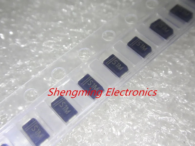 

100PCS 1206 S1M 1A 1000V 1N4007 SOD-123 Rectifier Diode