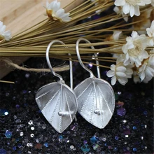 NEHZY Marca Orecchini A Pendaglio Donne Thai artigianato Fatti A Mano lungo orecchini art fiori freschi foglie Thai gioielli In Argento di modo dolce