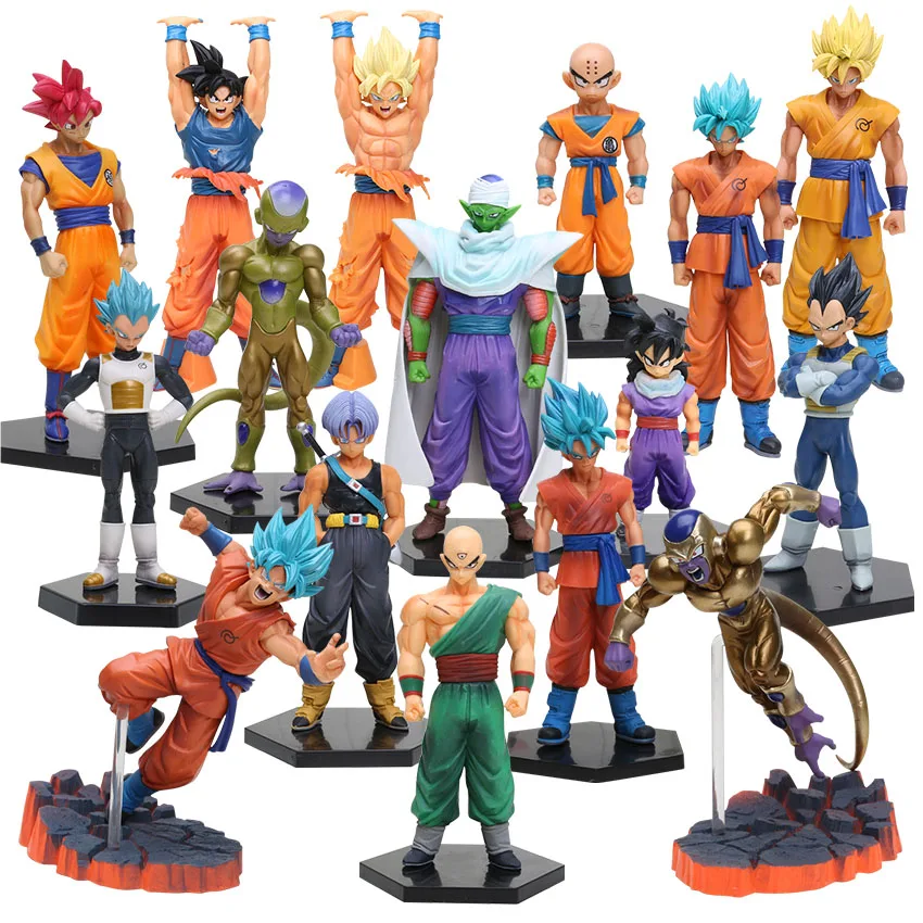 10-26 см Dragon Ball Z DXF фигурки стволы Вегета Супер Saiyan Бог Сон Гоку Фриза куририн Коллекционная модель игрушки драконбол куклы