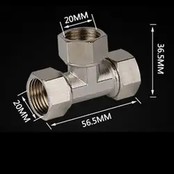 1/2 ''BSP резьба Медь гальваническое покрытие тройника трубки разъем Union Соединительная муфта гайка Соединительная муфта для воды