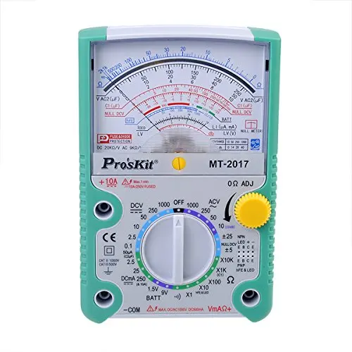 

Original 2017 High Quality Proskit MT-2017 AC/DC LCD Protective Function Analog Multimeter Free Shipping