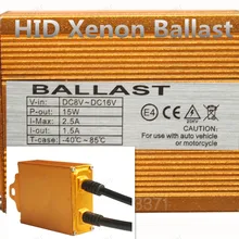 Polarlander 2pcs Free Shipping 12V 35W HID Xenon Ballast Digital Slim Gold Ballast for all any hid lamps
