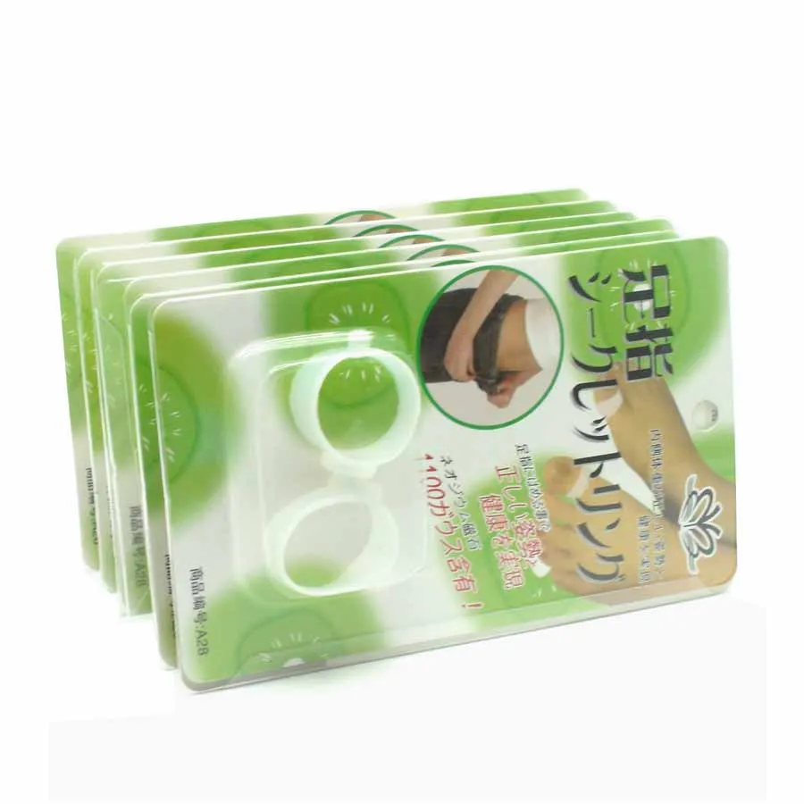 1 Pair Magnetic Silicone Foot Massage Toe Ring Fat Burning For Loss Weight Feet Care Slimming 5