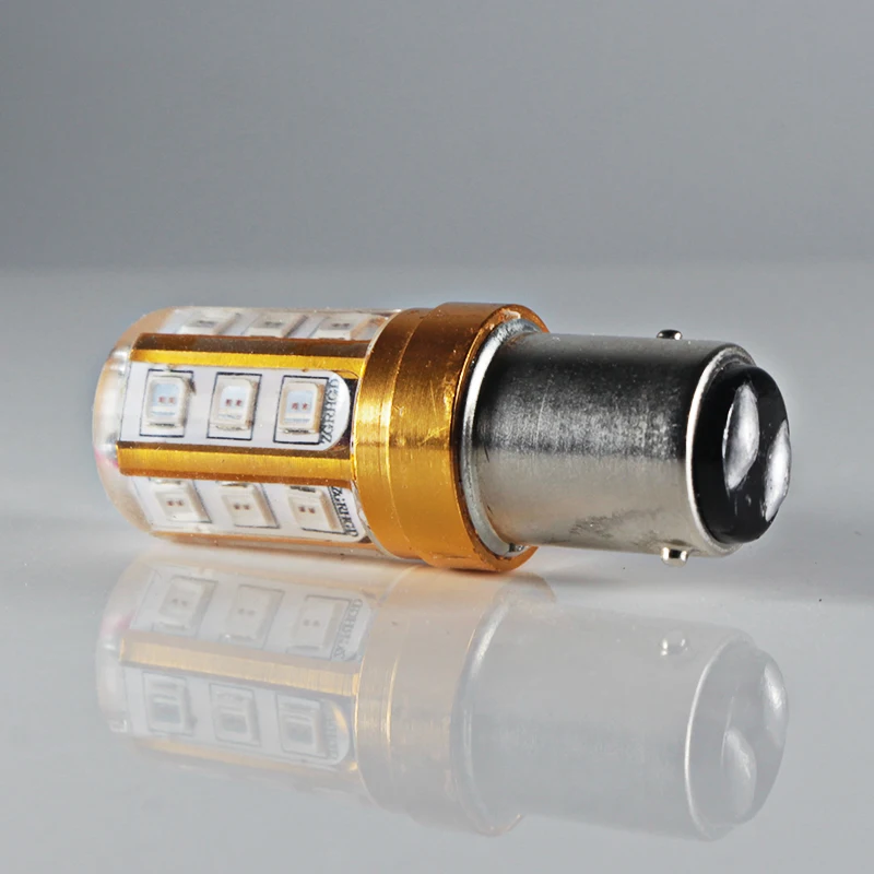 Светодиодные Автомобильные фары S25 P21W 1156 BA15S 1157 BAY15D canbus 12v 24v 3W Супер белый красный