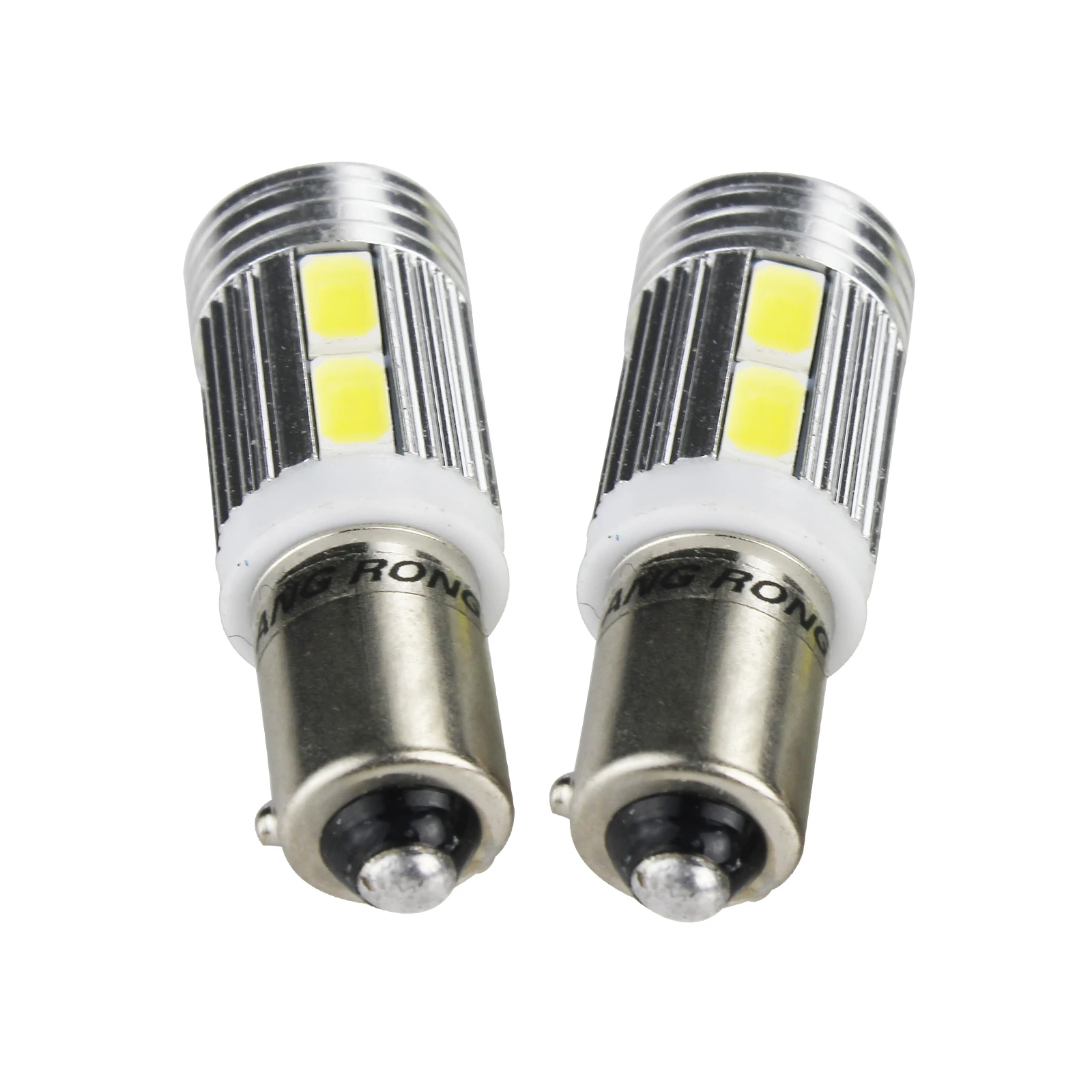 ANGRONG 2pcs 435 H21W BAY9s 10 SMD светодиодный индикатор обратная парковка боковой светильник ксенон белый