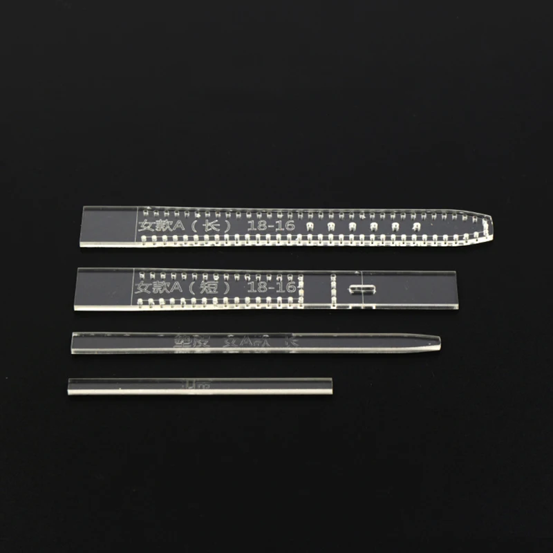 

1pc Transparent Acrylic Watch Strap Band Stencil Leather Craft Template DIY Leather Craft Tool A-H SIZE