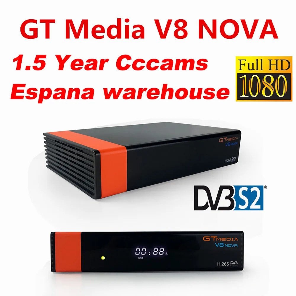 

V8 NOVA receiver satellite Full HD decoder Built-in wifi support H.265 DVB-S2 Powervu 1.5 Year Spain Germany Poland cccam clines