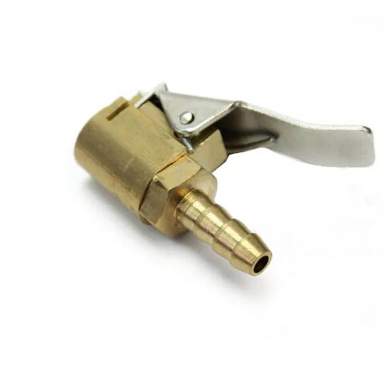 1Pcs New 1/4'' Portbale Car Tire Tyre Inflator Valve Adapter Brass Air