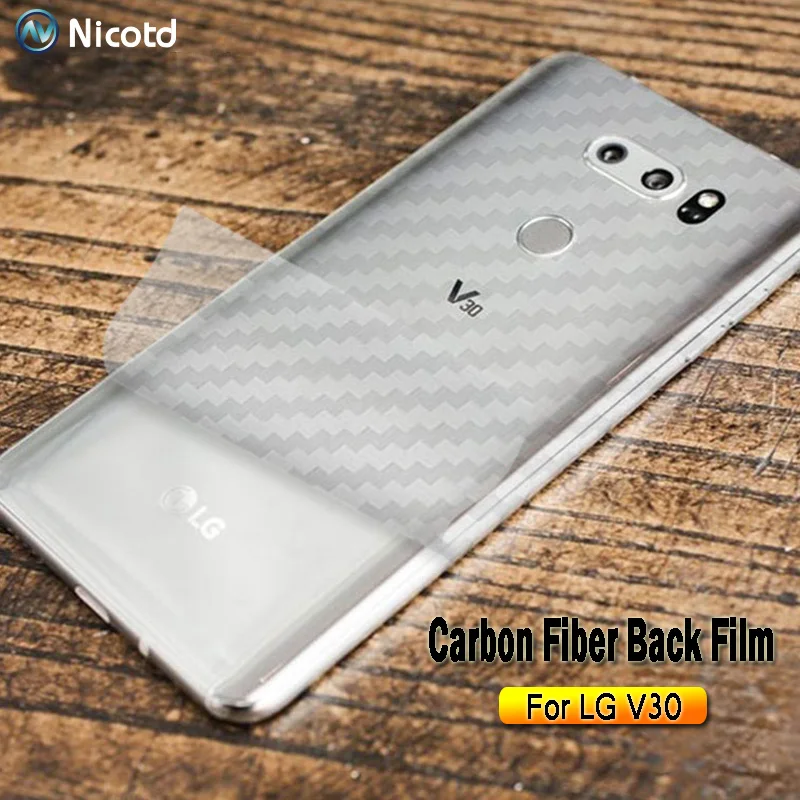 3Pcslot Back Protector Film On The For LG V30 G6 Q6 Plus 3D Full Coverage Screen Protector For LG G7 Plus V20 Carbon Fiber Film (2)