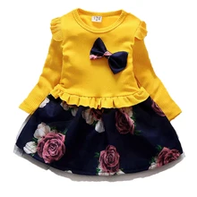 Платье для маленьких девочек; вечерние платья принцессы с длинными рукавами; милые платья трапециевидной формы; повседневная детская одежда; Одежда для девочек; Vestidos