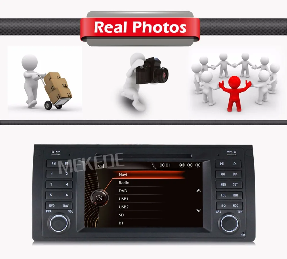Clearance Free shipping! Original UI Car dvd multimedia player radio For BMW E39 X5 E53 M5 With GPS Navi RDS USB SD FM BT Canbus E39 X5 M5 12