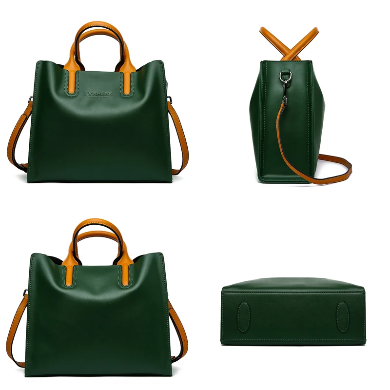 LY.SHARK Big Messenger Bag Women Shoulder Bag Female Bag Ladies Genuine Leather Bags For Women 2019 Women Handbags Green Black LY.SHARK Big Messenger Bag Women Shoulder Bag Female Bag Ladies Genuine Leather Bags For Women 2019 Women Handbags Green Black