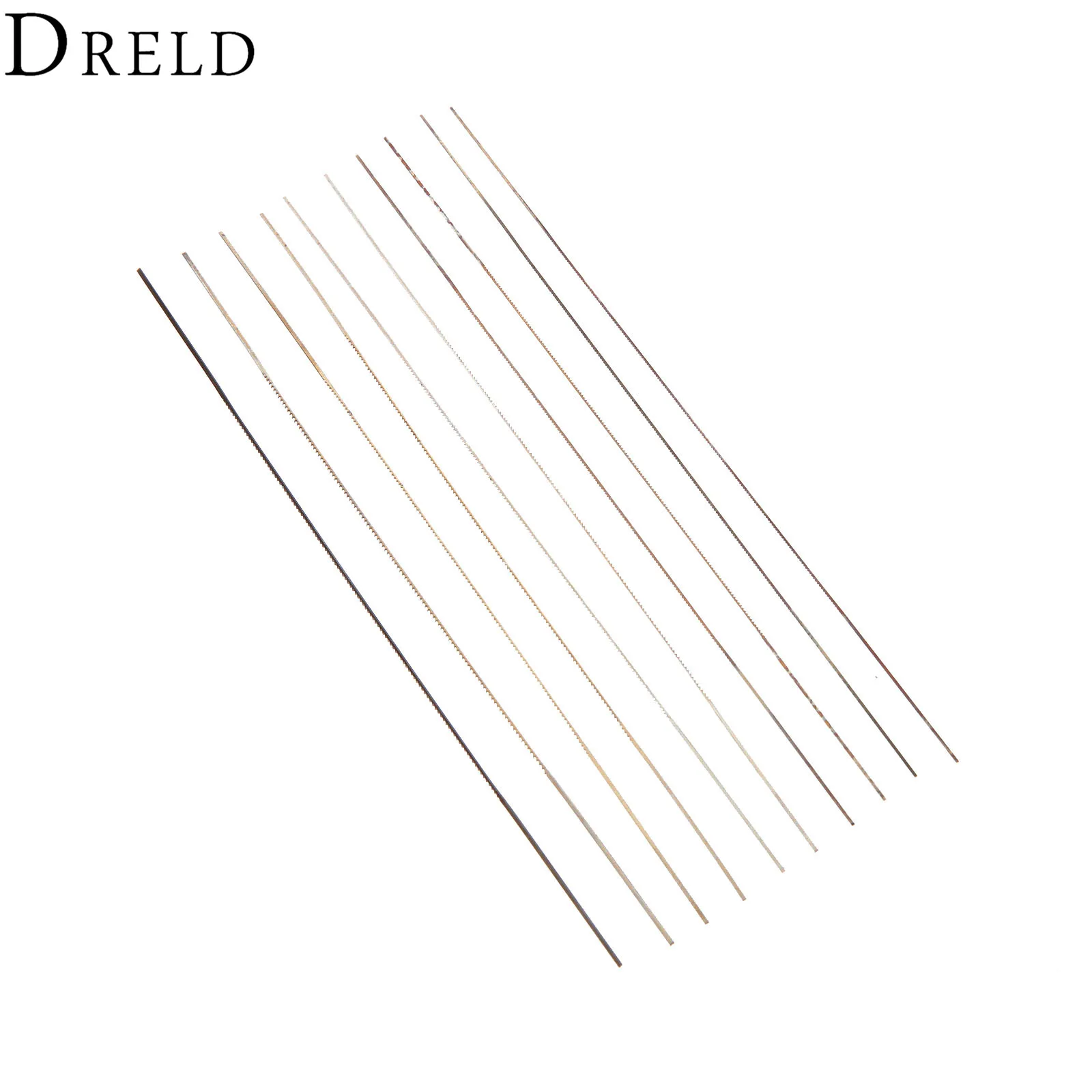 DRELD 10 шт. 130 мм прокрутки пилы для резки металла по дереву 0#/1#/2#/4#/6# мелкозубый лобзик лезвия для деревообработки электроинструмента