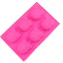 5 шт./партия) Kawaii 6 отверстий мягкий силиконовый кубик льда летняя детская форма для льда