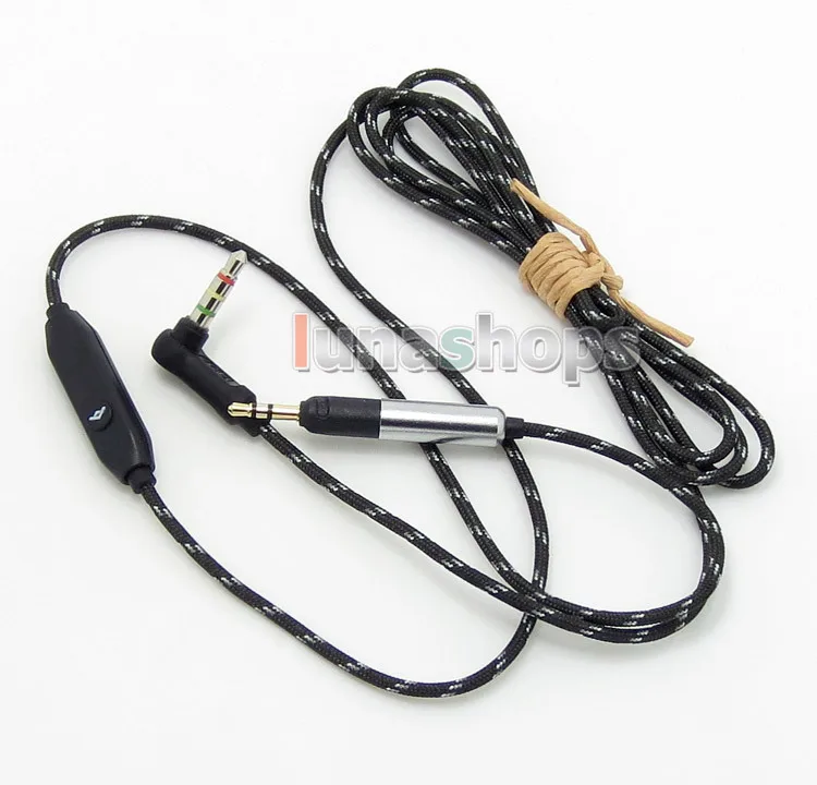 With Mic Remote Hi OFC Cable For Sennheiser HD598 HD558 HD518 Headphone Earphone LN004764