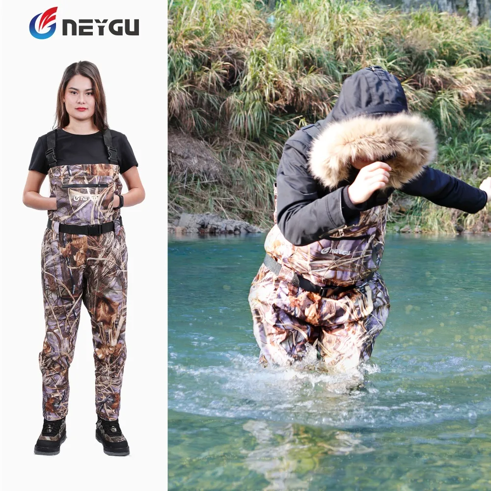 Neygu Breathable & Waterproof Wader attached Neoprene Stockingfoot ...