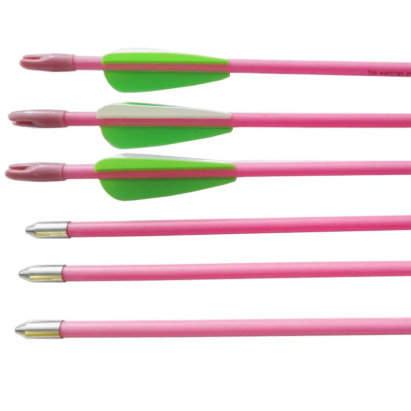 Crianças de Tiro com Arco Prática de Treinamento para Recurvo Flecha de Fibra de Vidro Flecha Espinha Arco 6 Pcs 300 4 High Quality Esporte e Lazer