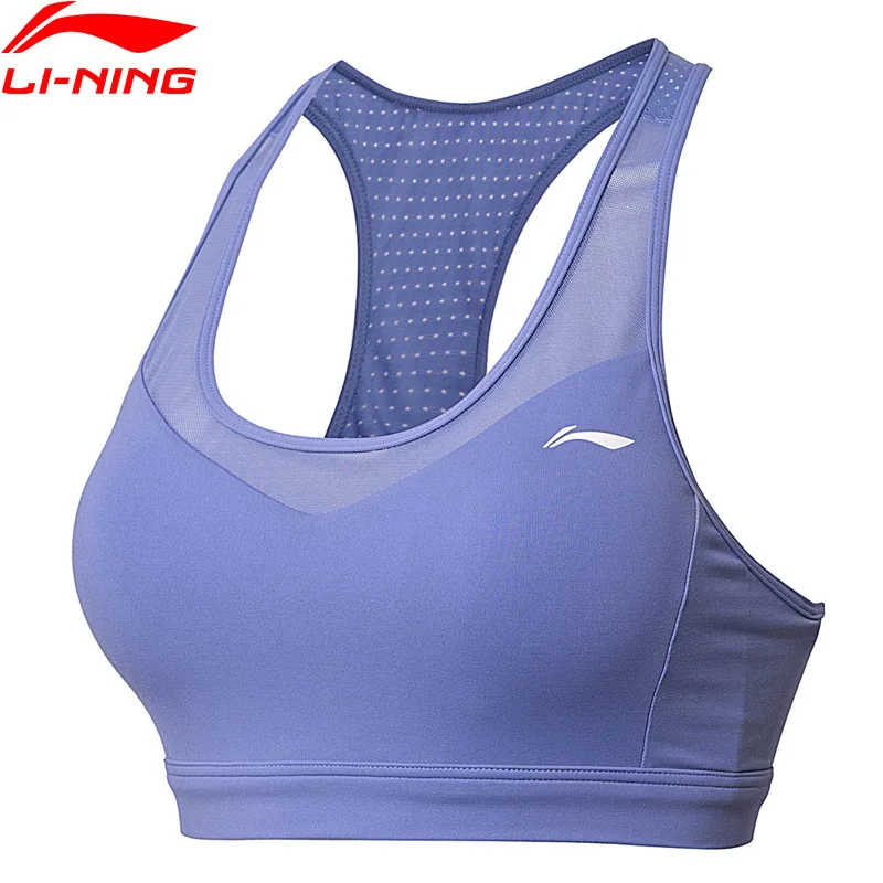 

Li-Ning Performance Women Base Layer Sports Bras Walking Fitness Medium Support Tight Fit LiNing Sport Bra Tops AUBN036 WBJ173