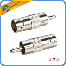 CCTV Cameras Accessories BNC Female Jack to RCA Male Plug Adapter For AHD TVI CVI 1080P Mini Camera 2PCS