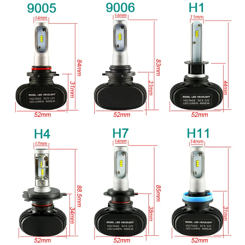 2Pcs-9005-HB3-9006-HB4-H11-H4-H7-Led-H1-Auto-Car-Headlight-S1-N1-50W (1)
