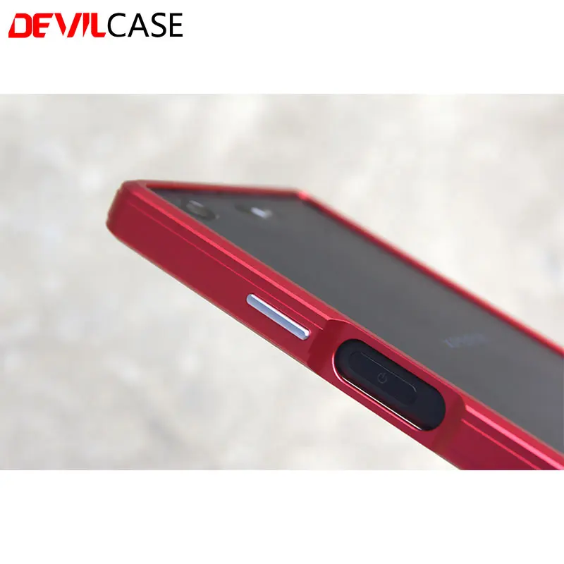 DEVILCASE для SONY XPERIA XZ1 Compact 4 6 дюйма чехол бампер из алюминиевого сплава или OCA