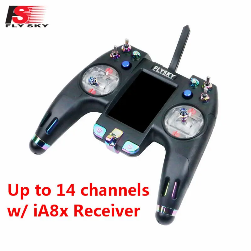 

Flysky FS-NV14 2.4G 14CH Nirvana Transmitter Remote Controller with iA8X Receiver 3.5 Inch Display Open Source For RC Models