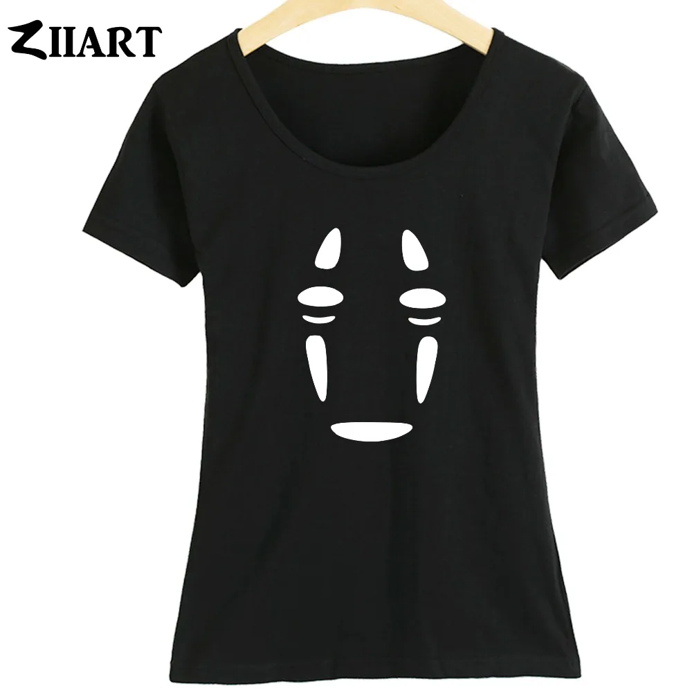 

no face faceless spirited away Couple Clothes Girl Woman Summer Short-Sleeve T-Shirts ZIIART