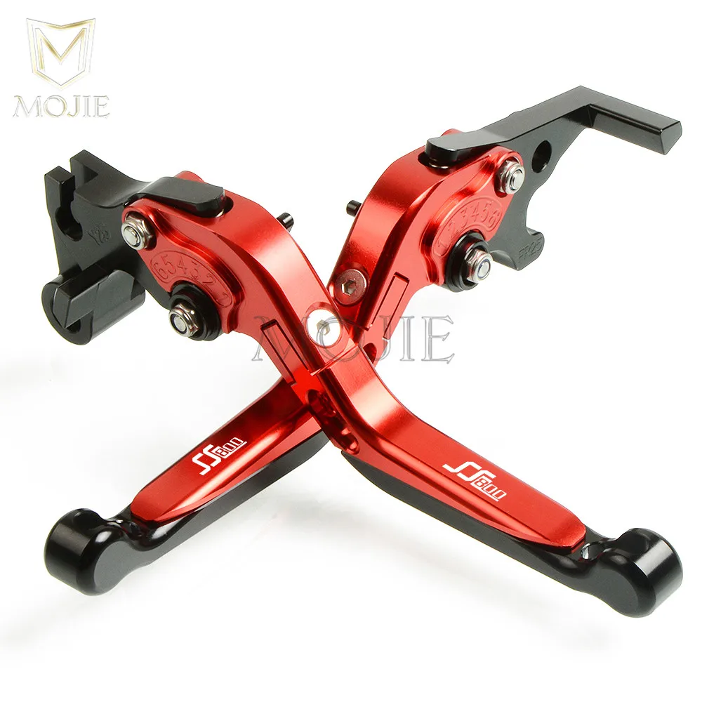 Для поездок на мотоцикле Ducati 800SS 800 Supersport 2003 мотоцикла рычаг cnc Алюминий регулируемые Складные Выдвижные сцепные рычаги набор 800 SS - Цвет: Red Black