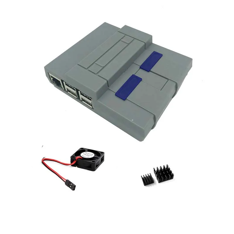 Чехол Raspberry Pi 3 B + Mini NES Style крутой вентилятор 2 шт. игровая ручка радиатор для 3B/3B