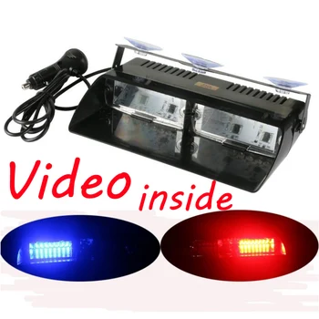 

Super Bright 16LED 48W Viper S2 Signal flashing led warning light Red/Bule/yellow/White Police Strobe Flash emergency Lights