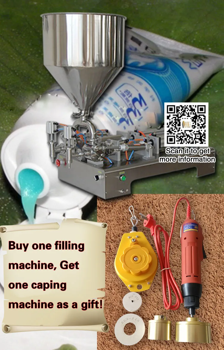 One nozzle filling machine for hot liquid or cream over 300 degree  1