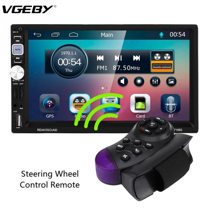 7inch 2Din BT Car Multimedia Radios Player Audio MP5 Player + Rear View