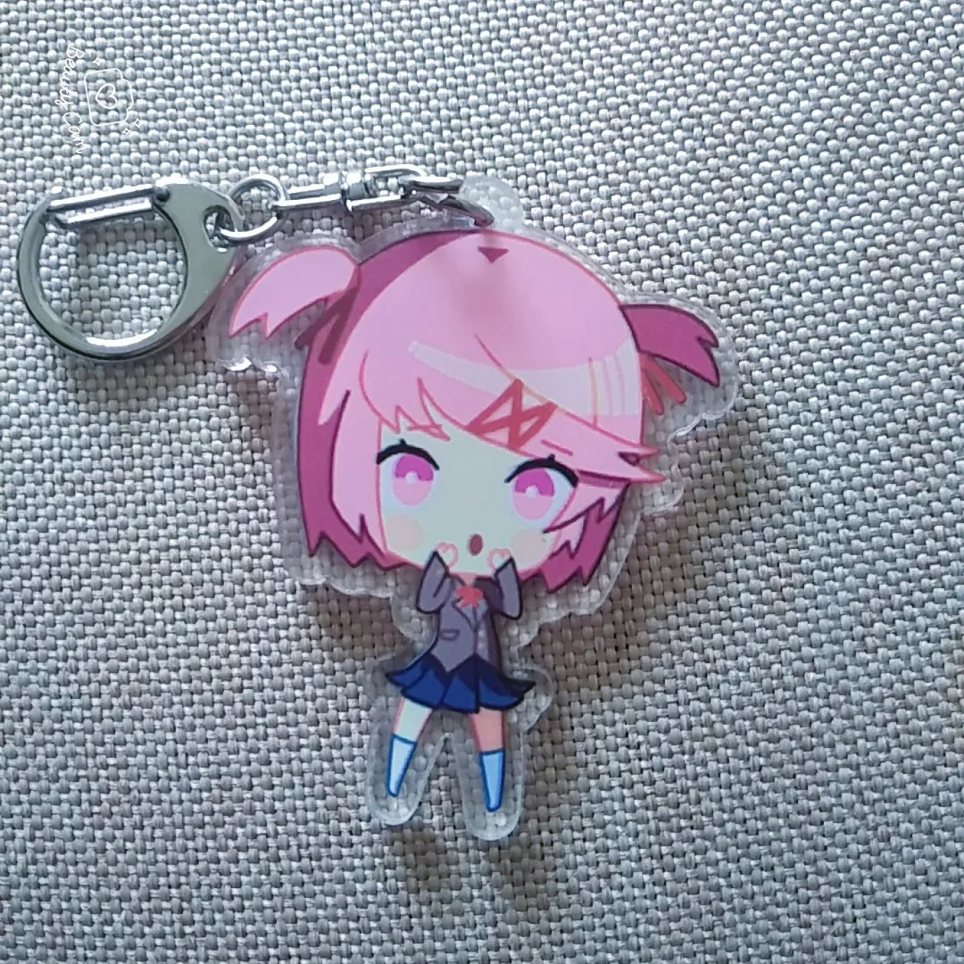 Doki Литературный клуб косплей брелок акриловый мультфильм Опора Sayori Yuri Natsuki Monika