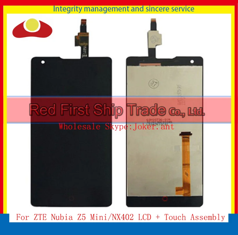 

High Quality 4.7" For ZTE Nubia Z5 Mini NX402 Lcd Display With Touch Screen Digitizer Assembly Complete Black+Tracking Code
