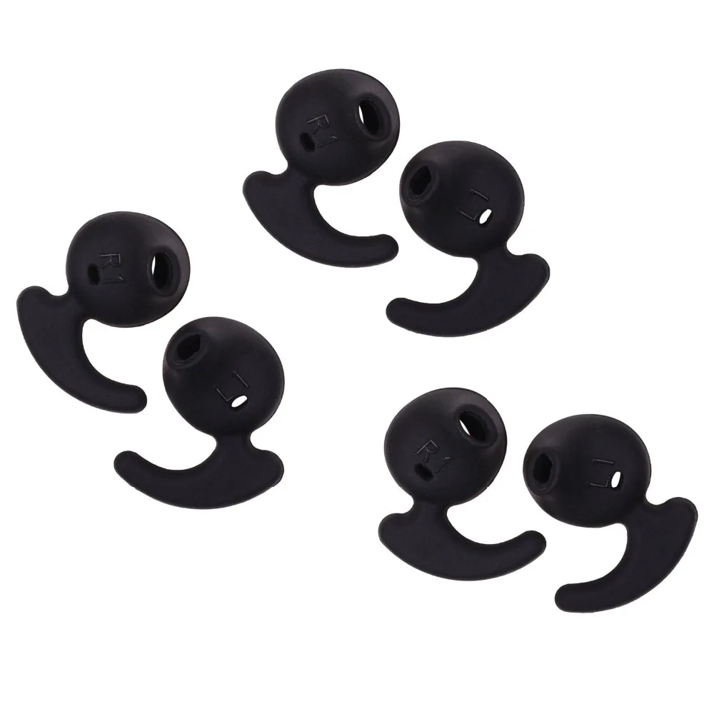 3 пары черных сменных наушников для Samsung Galaxy S7 S6 Edge Note 5|samsung earphone buds|earphone budsreplacement buds
