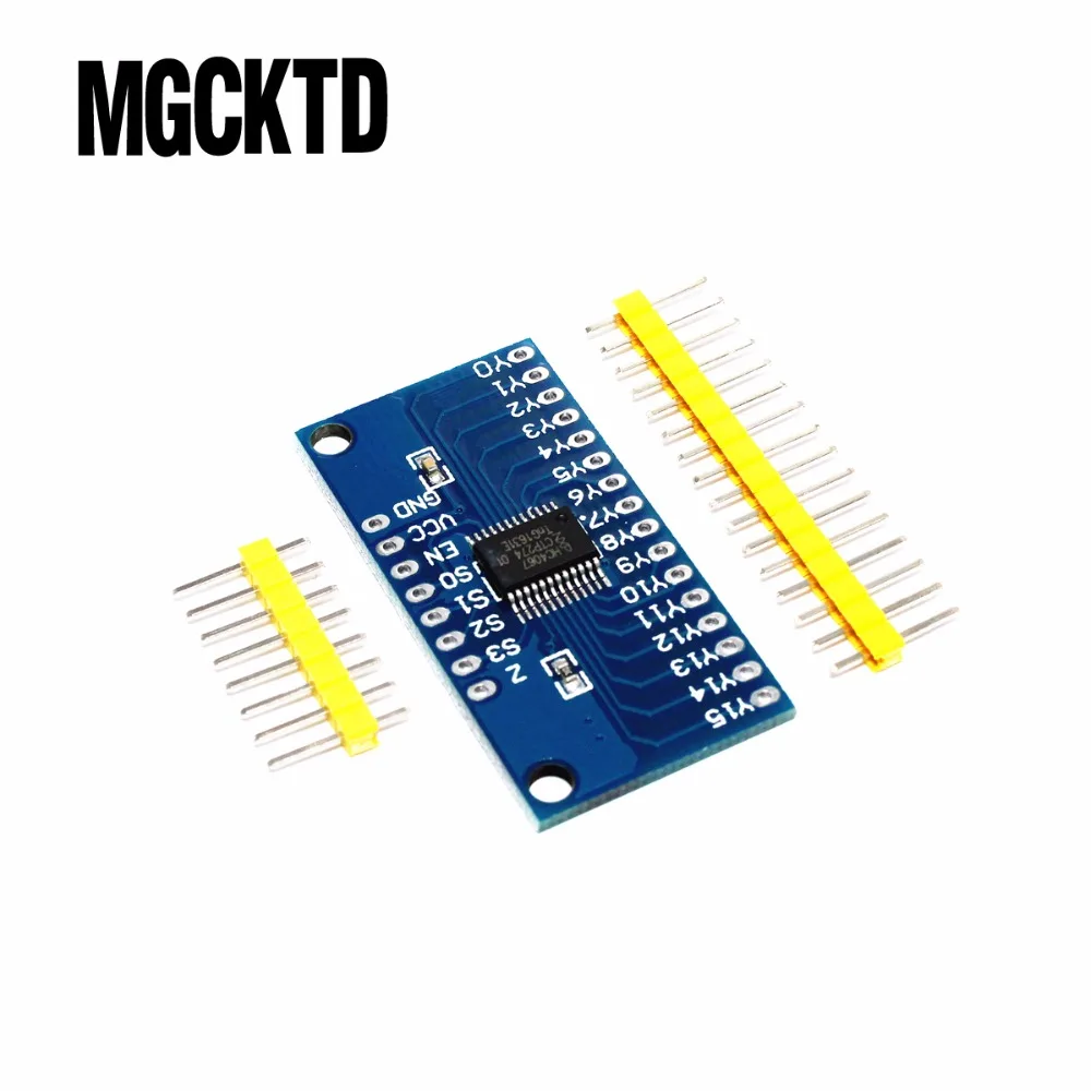 Высокоскоростной 16-канальный аналоговый мультиплексор Megmoki CD74HC4067 CMOS