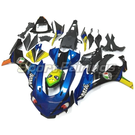 Полный Акула синий мотоцикл обтекатель комплект для Yamaha YZF 1000 R1 YZF-R1 15 16 инъекций капоты тела Наборы обтекатель Наборы