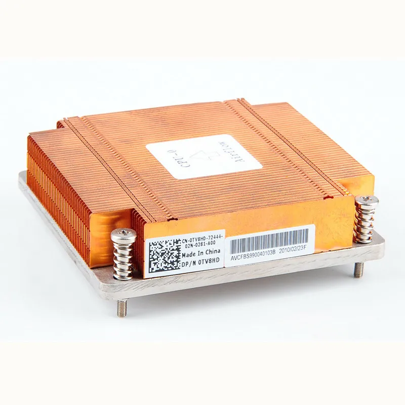 C1100 Processor Heatsink P/N: TV8HD 0TV8HD heat sink X58 1366 pin 1U server cpu chassis CPU Cooler Cooling | Компьютеры и офис