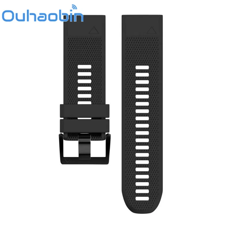 Ремешок Ouhaobin силиконовый для спортивных часов шириной 26 мм 5 цветов|garmin band|watchband